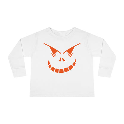 Spooky Jack-O-Lantern Toddler Long Sleeve Tee