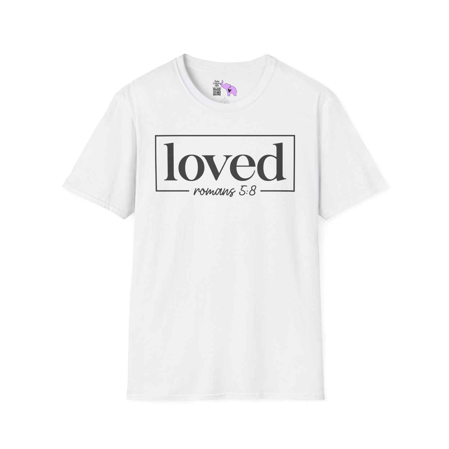 Loved Romans 5:8 Adult T-shirt