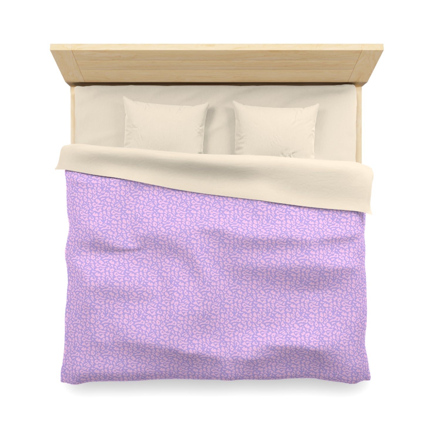 Cotton Candy Cheetah Microfiber Duvet Cover