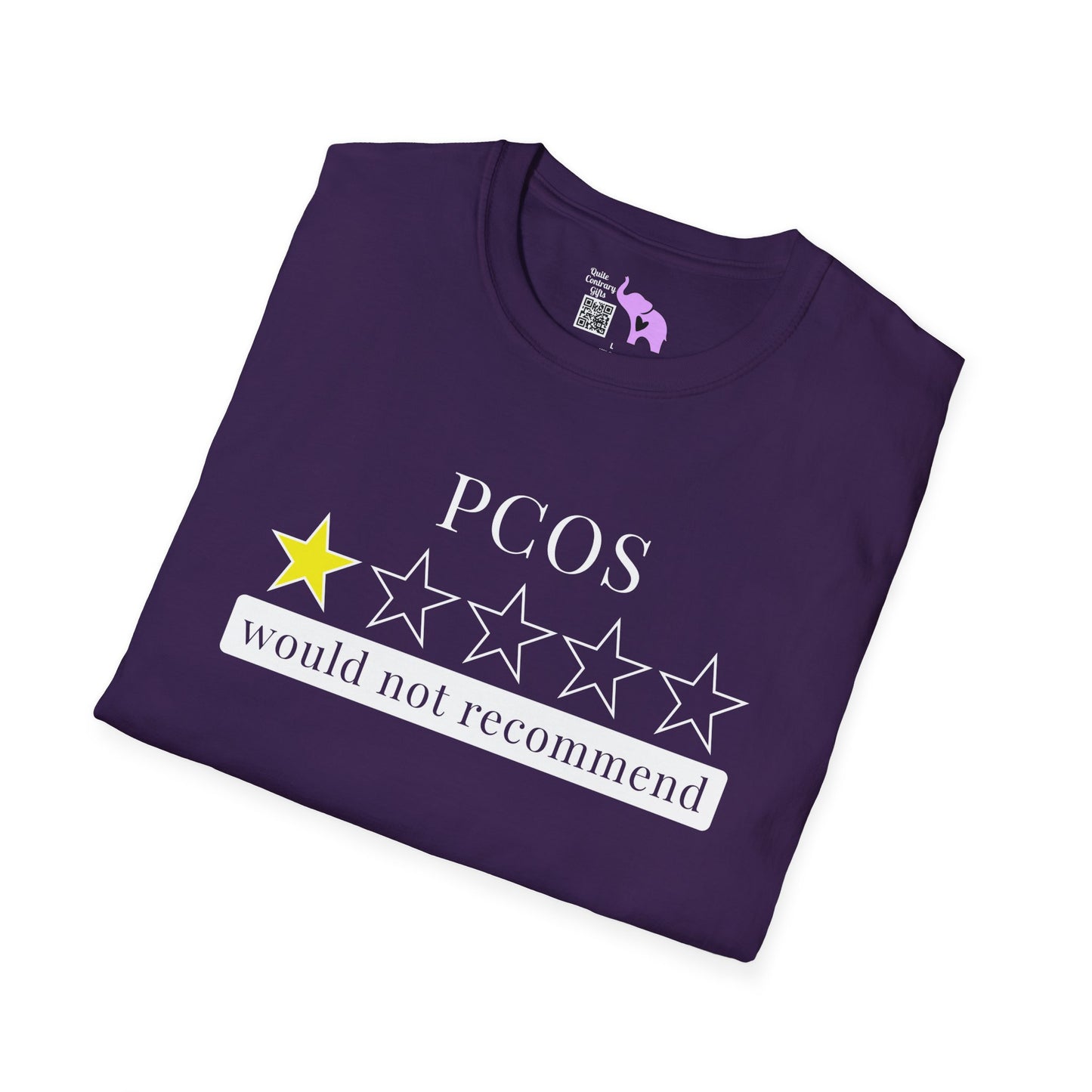 PCOS 1 Star Would Not Recommend Adult T-shirt