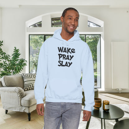 Wake Pray Slay Heavy Blend™ Hooded Sweatshirt