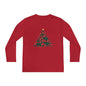 Dinosaur Christmas Tree Youth Long Sleeve Tee