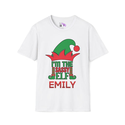 I'm The Sassy Elf Adult T-shirt (Custom Name Available!)