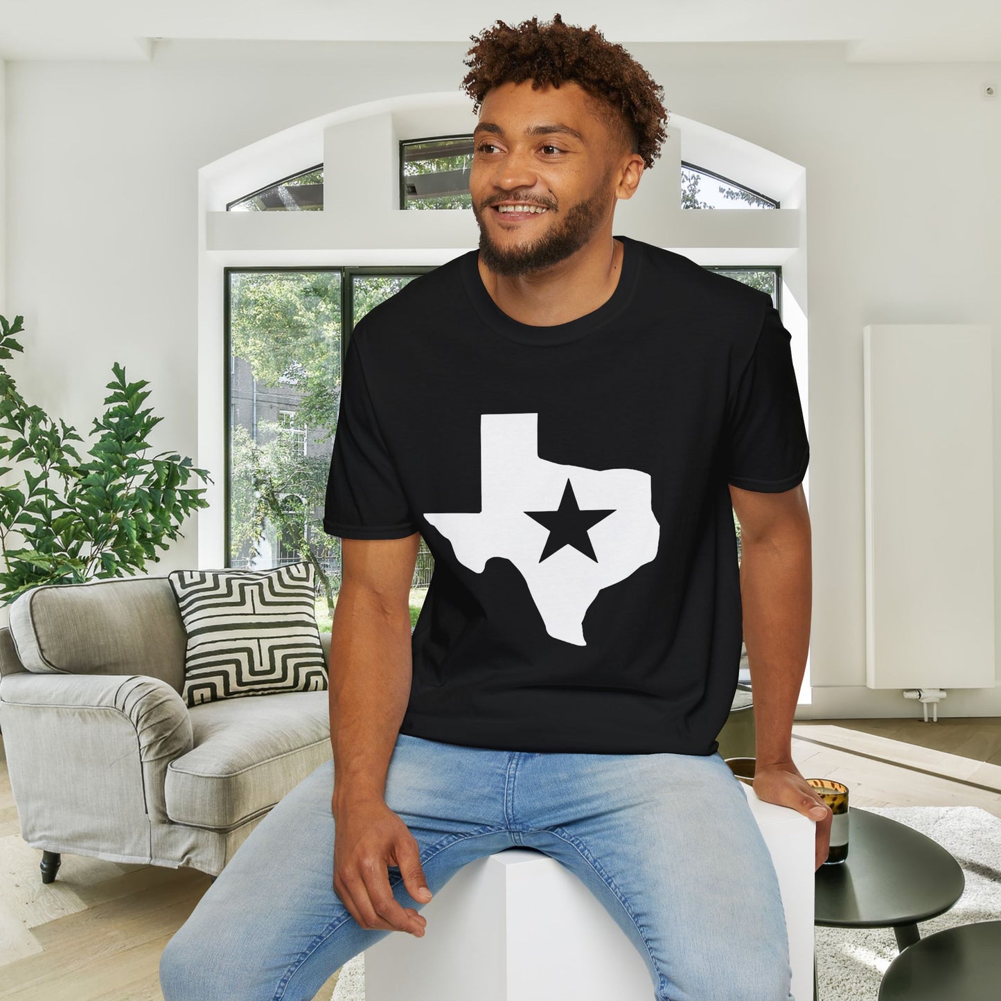 Texas w/Star Adult T-shirt