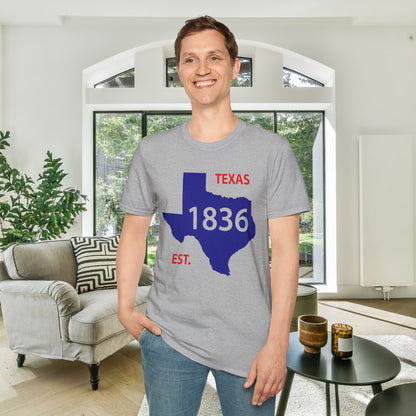 Texas Est. 1836 Adult T-shirt