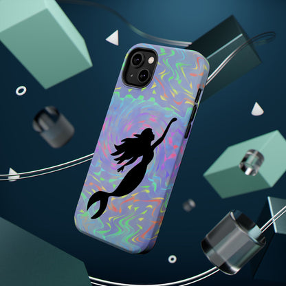 Mermaid Silhouette MagSafe® Compatible Tough Case for iPhone