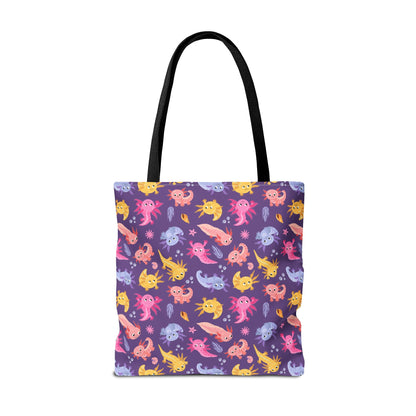 Axolotl Adventures Canvas Tote Bag