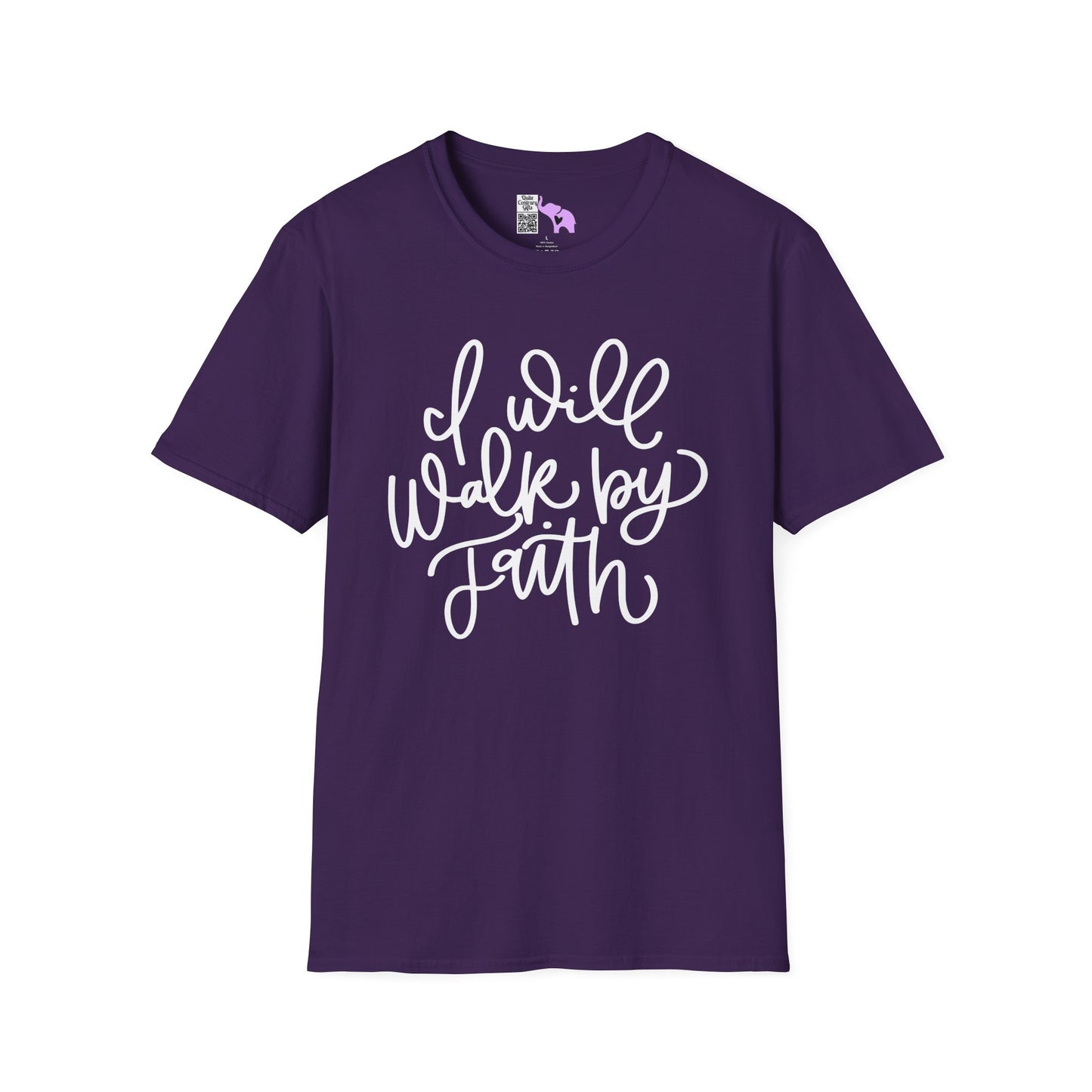 I Will Walk by Faith Adult T-shirt