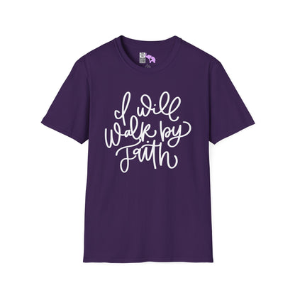 I Will Walk by Faith Adult T-shirt
