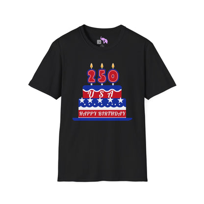 Happy Birthday USA Adult T-shirt
