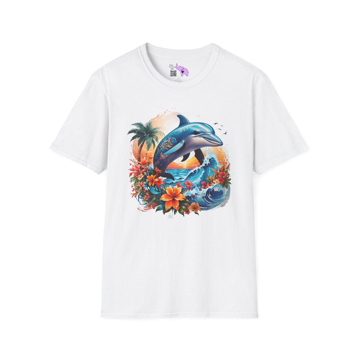 Tropical Dolphin Adult T-shirt