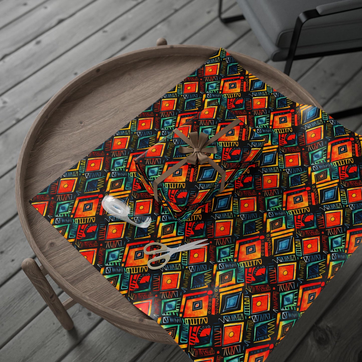 Abundance Rhythm Kwanzaa Wrapping Paper