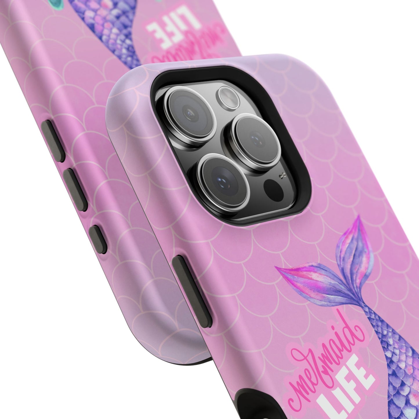 Pink Mermaid Life MagSafe® Compatible Tough Case for iPhone