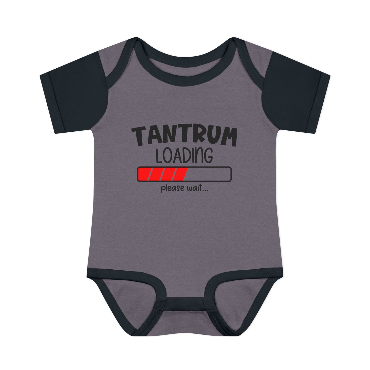 Tantrum Loading Please Wait Baby Rib Bodysuit