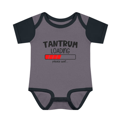 Tantrum Loading Please Wait Baby Rib Bodysuit