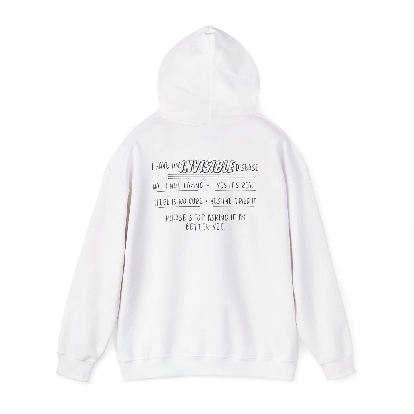 I'm An Invisible Warrior Heavy Blend™ Hooded Sweatshirt