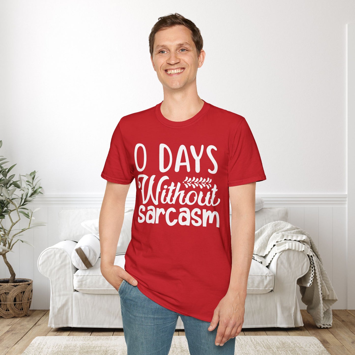 0 Days Without Sarcasm Adult T-shirt