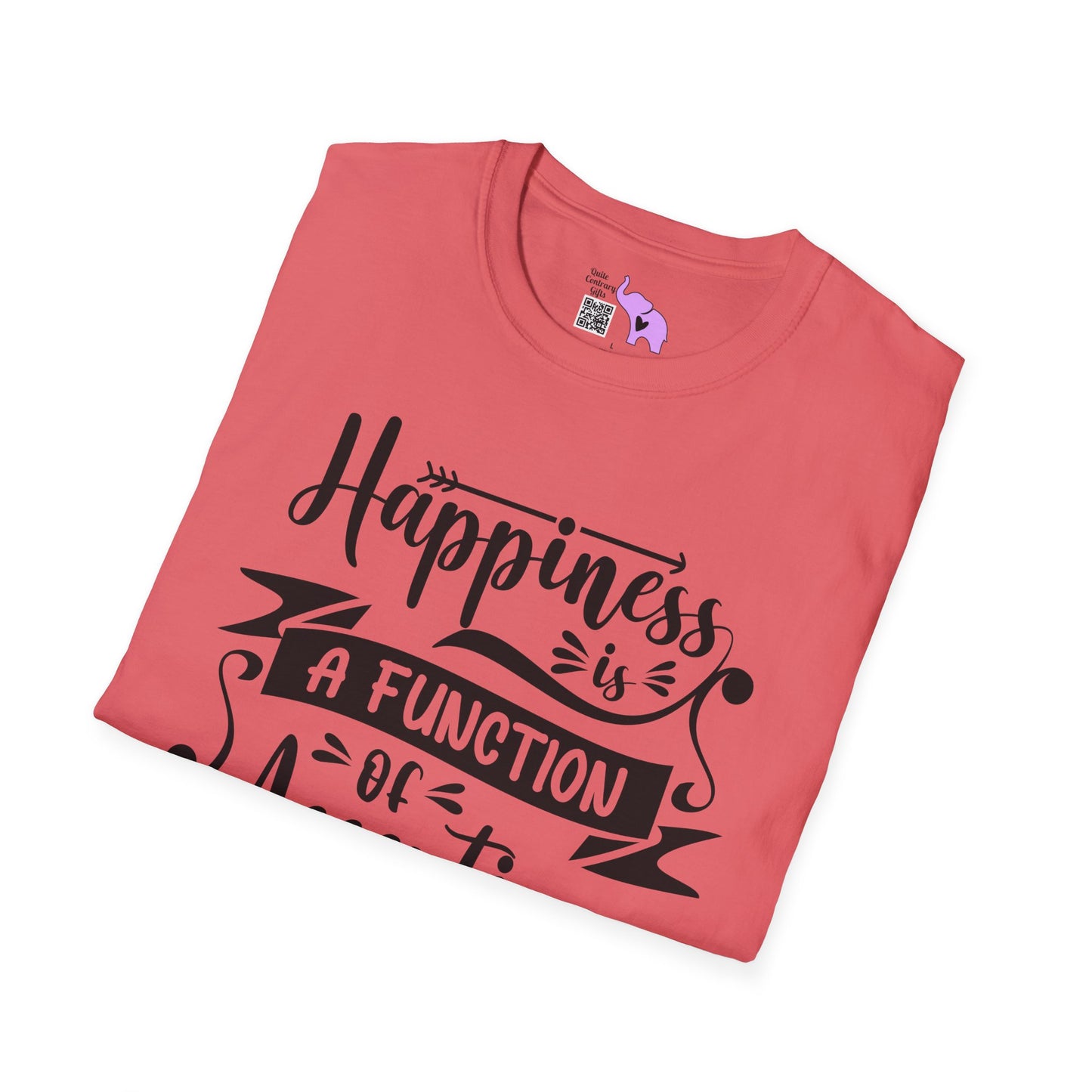 Happiness is a Function of Accepting What Is Adult T-shirt