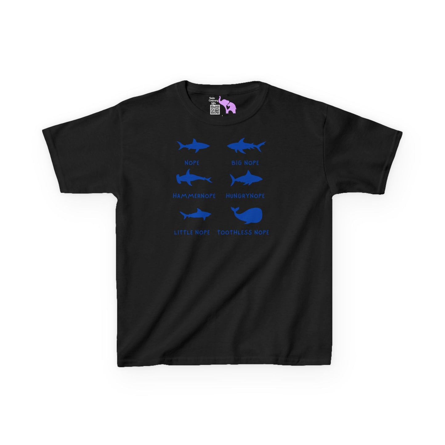 Nope Sharks Kids Heavy Cotton™ Tee