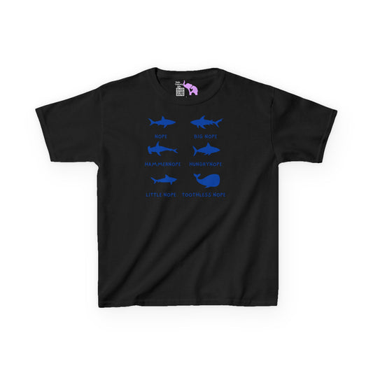 Nope Sharks Kids Heavy Cotton™ Tee