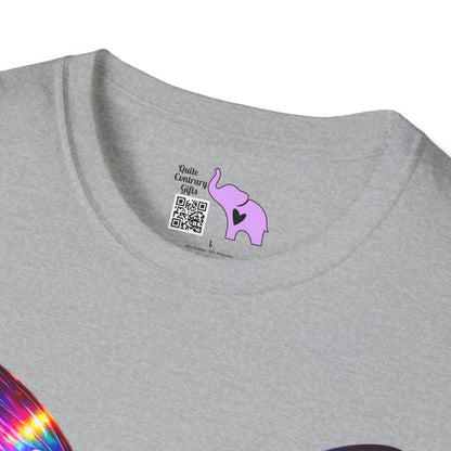 Colorful Butterfly & Flowers Adult T-shirt