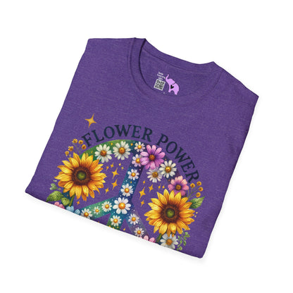 Flower Power Forever Adult T-shirt