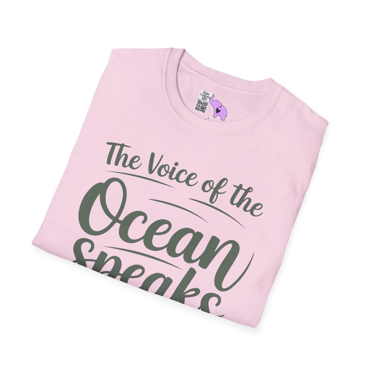 The Voice of the Ocean Speaks to the Soul Adult T-shirt