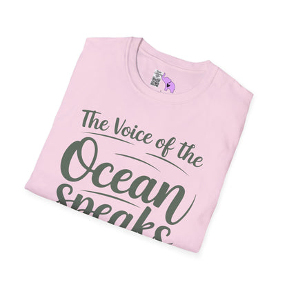 The Voice of the Ocean Speaks to the Soul Adult T-shirt
