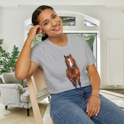 ""Front to Back Horse Lover Adult T-shirt