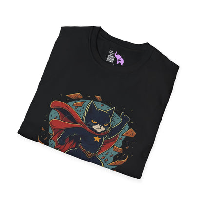 Superhero Cat Adult T-shirt