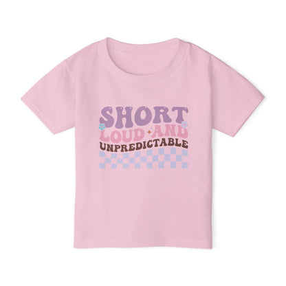 Short Loud and Unpredictable Heavy Cotton™ Toddler T-shirt