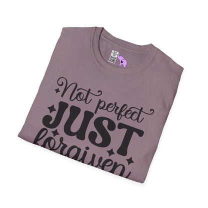 Not Perfect Just Forgiven Adult T-shirt