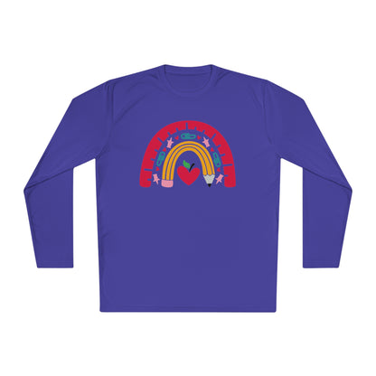 Rainbow Teacher Adult Long Sleeve Tee