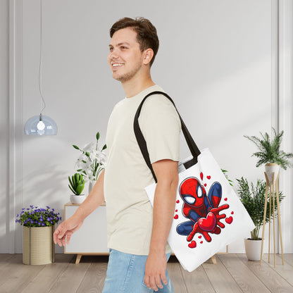 Valentines Spiderman Tote Bag