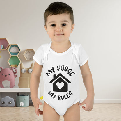 My House My Rules Infant Baby Rib Bodysuit