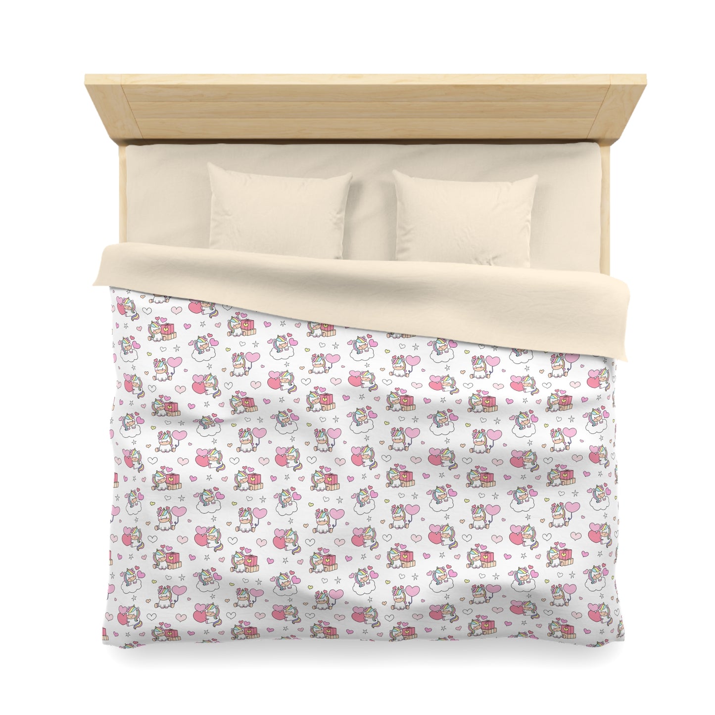 Unicorns of Love Microfiber Duvet Cover