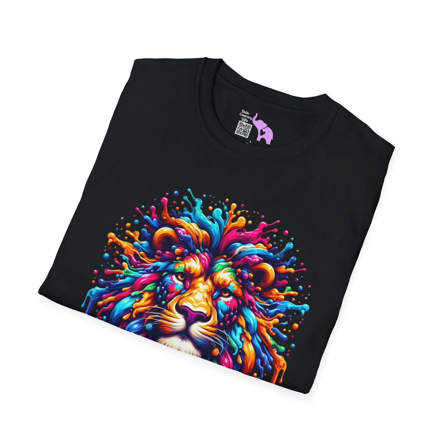 Colorful Lion Adult T-shirt