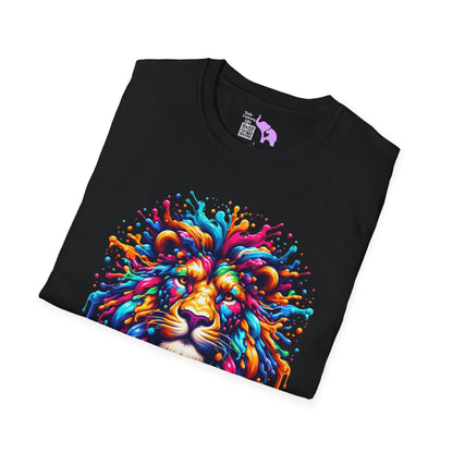Colorful Lion Adult T-shirt
