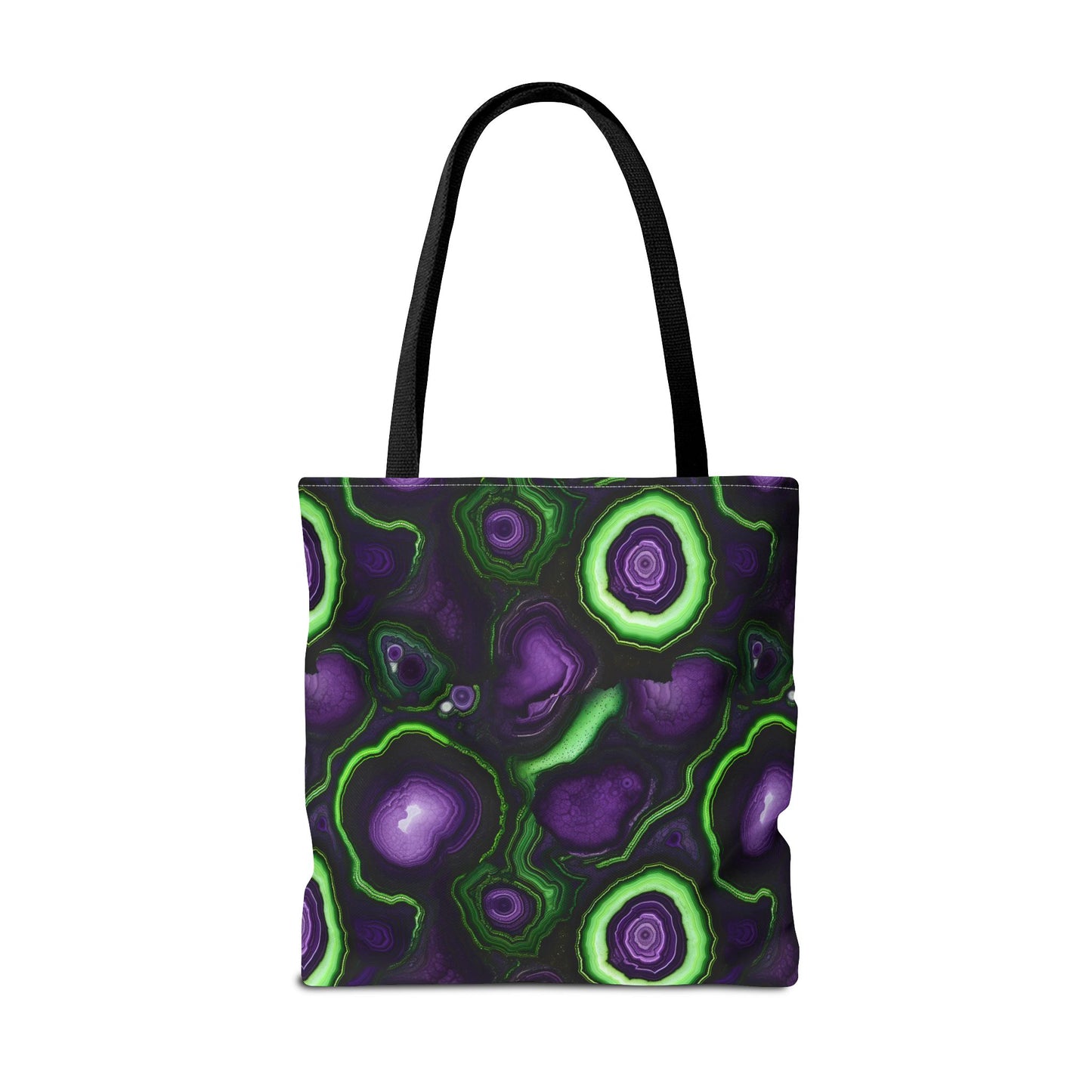 Amethyst & Lime Fracture Canvas Tote Bag