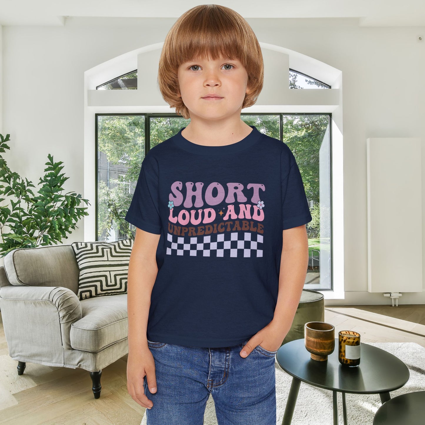 Short Loud and Unpredictable Heavy Cotton™ Toddler T-shirt