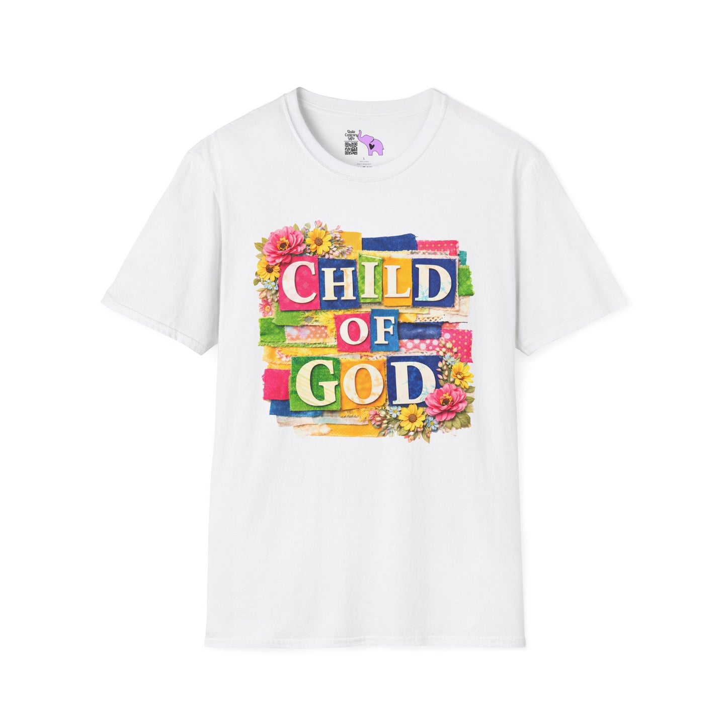Child of God (Lace Collage) Adult T-shirt