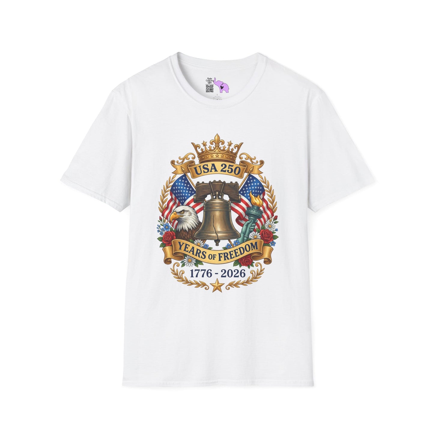 Liberty Bell USA 250 Years of Freedom Adult T-shirt