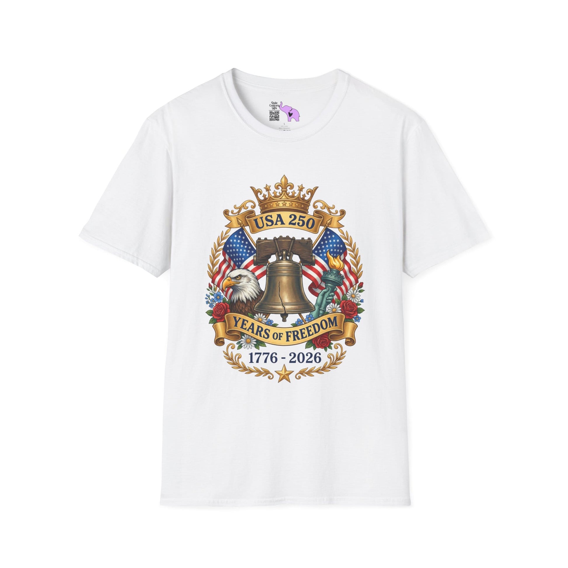 Liberty Bell USA 250 Years of Freedom Adult T-shirt