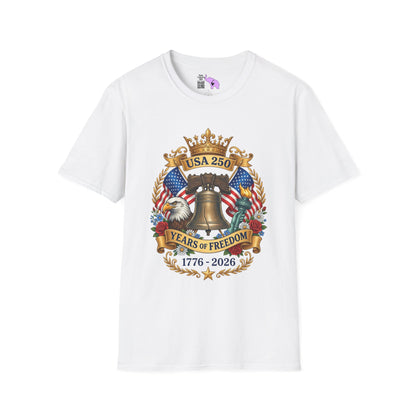 Liberty Bell USA 250 Years of Freedom Adult T-shirt