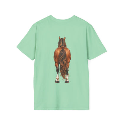 ""Front to Back Horse Lover Adult T-shirt