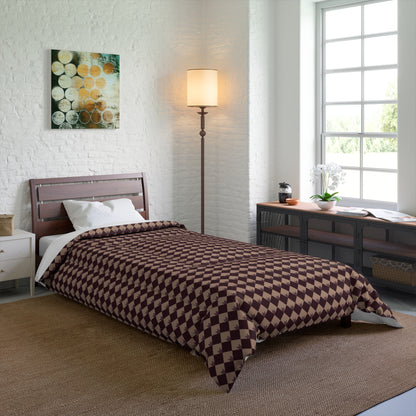 Diamond Bloom-Crimson & Plum Basic Bedding Set