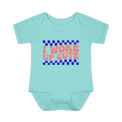 I Woke Up Cute Infant Baby Rib Bodysuit