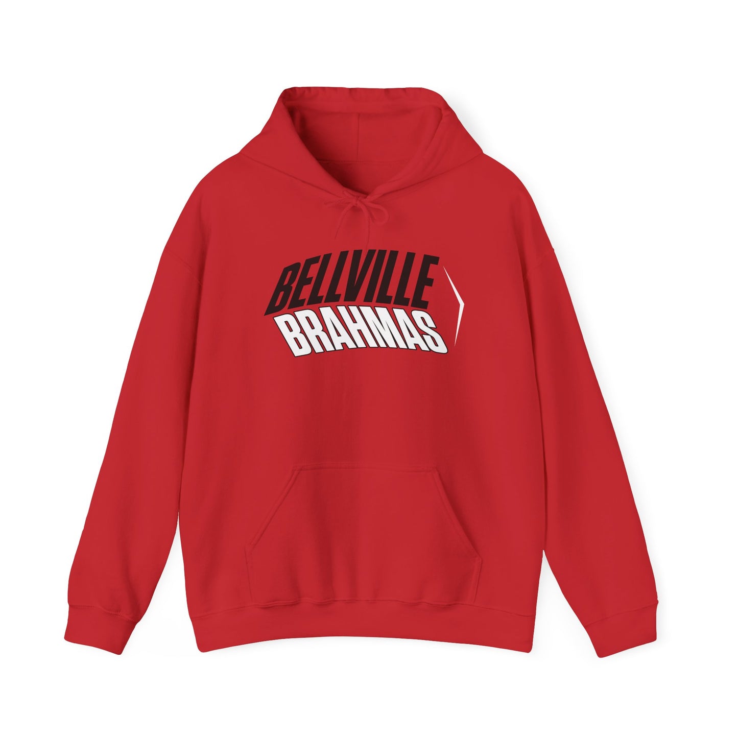Bellville Brahmas (Angled) Adult Heavy Blend™ Hooded Sweatshirt
