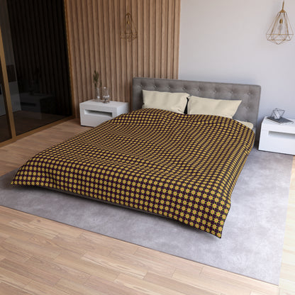 Golden Radiance Microfiber Duvet Cover