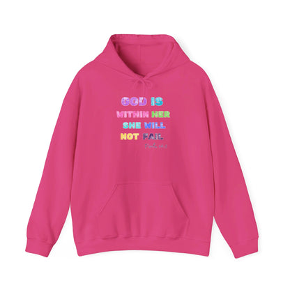 God Is Within Her She Will Not Fail Heavy Blend™ Hooded Sweatshirt